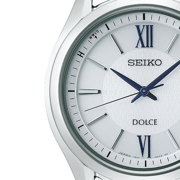 Seiko Dolce & Exceline Men's Solar Radio-Controlled Titanium White Watch SADZ185