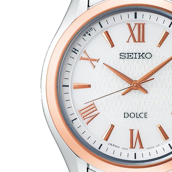 Seiko Dolce & Exceline Pair Solar Radio-Controlled Watch SADZ200 Men's Titanium Metal Band White
