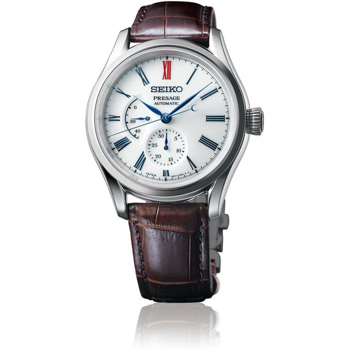 Seiko Presage Arita Porcelain Dial Model SARW049 Men's Mechanical Automatic Watch with Leather Strap, Exclusive Model