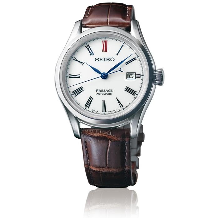 Seiko Presage Arita Porcelain Dial Model SARX061 Men's Mechanical Automatic Watch with Leather Strap, Exclusive Model