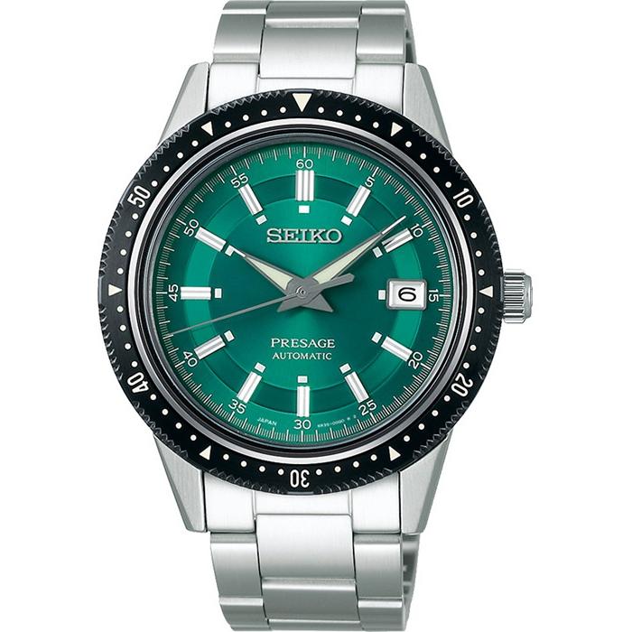 Seiko Presage 2020 Limited Edition Crown Chronograph Design SARX071 Men's Mechanical Automatic Watch, Green, Exclusive