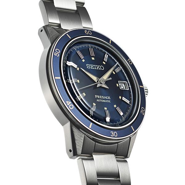 Seiko Presage Style 60's Shop Exclusive Model SARY223 Men's Mechanical Automatic Watch, Blue, Limited Edition
