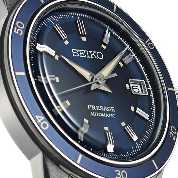 Seiko Presage Style 60's Shop Exclusive Model SARY223 Men's Mechanical Automatic Watch, Blue, Limited Edition