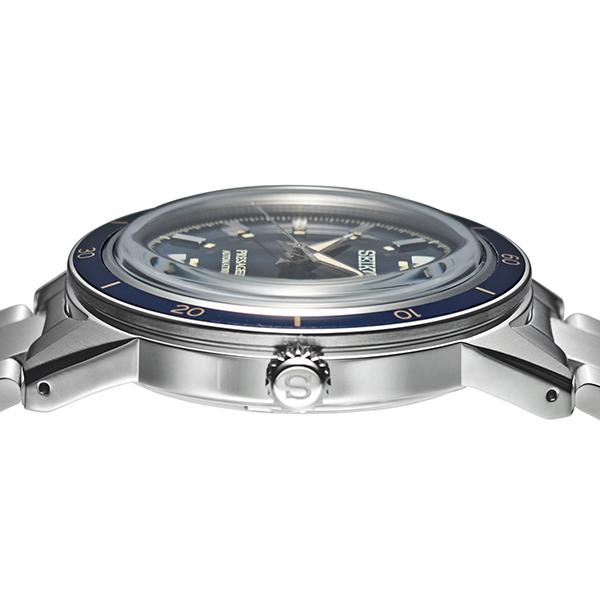 Seiko Presage Style 60's Shop Exclusive Model SARY223 Men's Mechanical Automatic Watch, Blue, Limited Edition