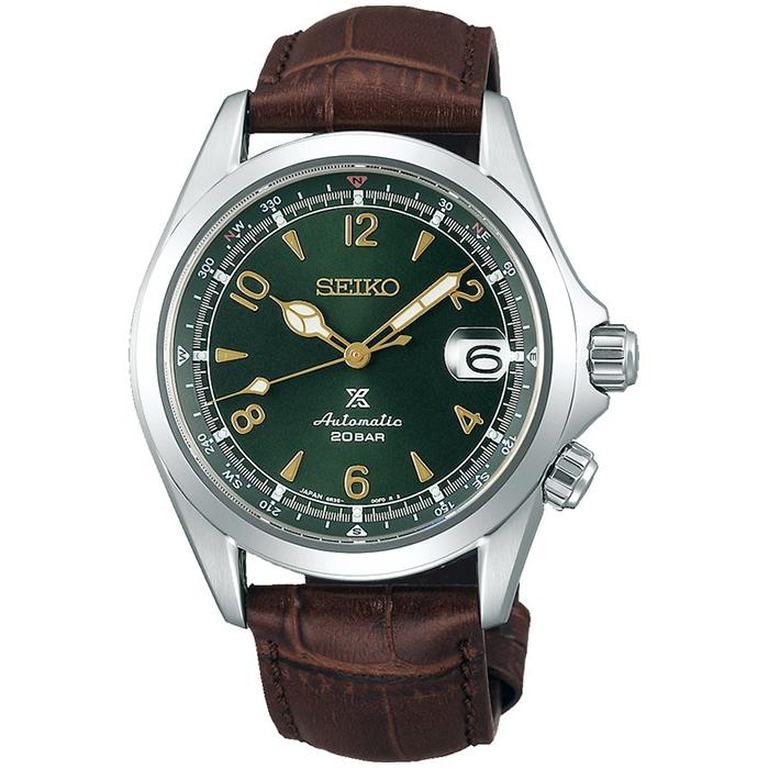 Seiko Prospex Alpinist SBDC091 Men's Mechanical Automatic Watch with Leather Strap, Exclusive Model