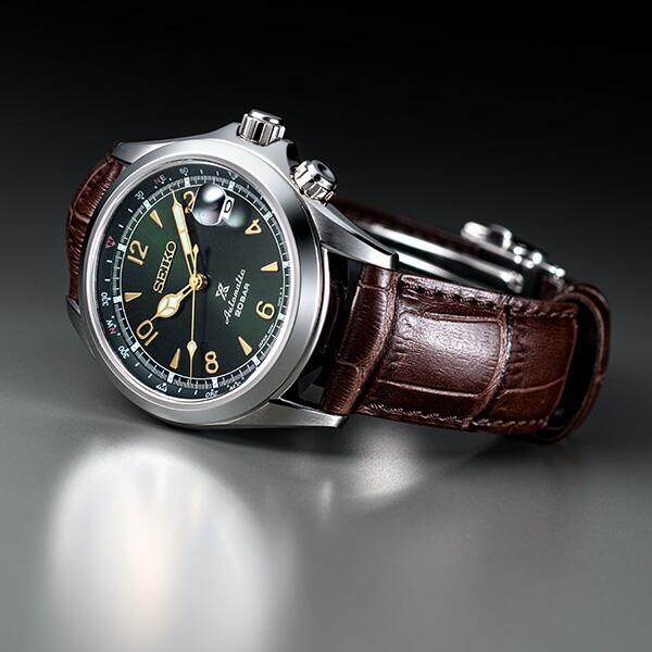 Seiko Prospex Alpinist SBDC091 Men's Mechanical Automatic Watch with Leather Strap, Exclusive Model