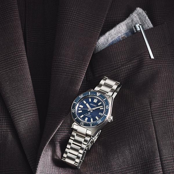 Seiko Prospex 1965 Mechanical Diver's Watch, Modern Design, Limited Edition, SBDC163, Men's Mechanical Watch, Blue, Exclusive