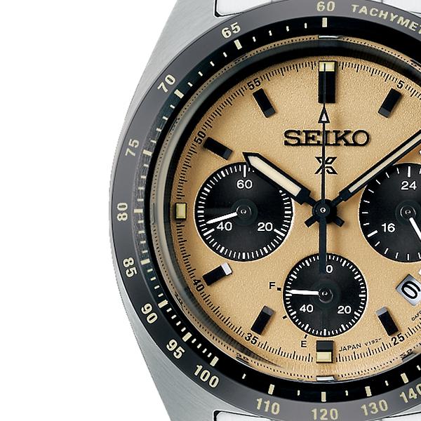 Seiko Prospex SPEEDTIMER Solar Chronograph SBDL089 Men's Watch, Beige
