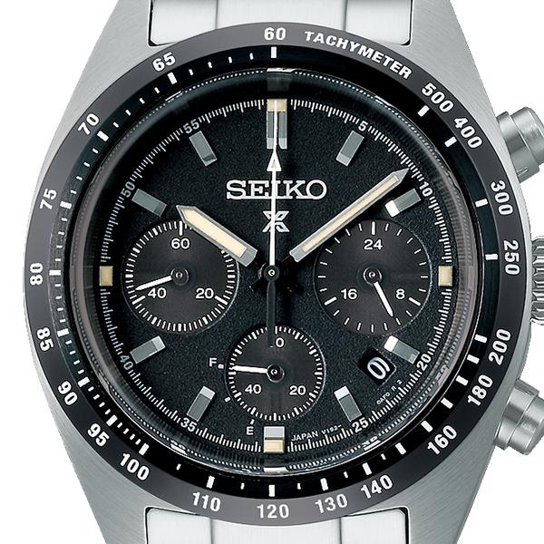 Seiko Prospex SPEEDTIMER Solar Chronograph SBDL091 Men's Watch, Black