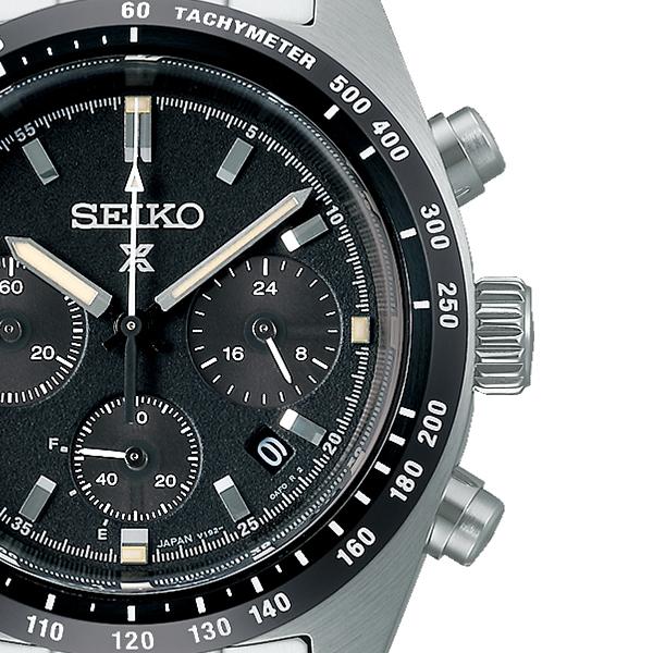 Seiko Prospex SPEEDTIMER Solar Chronograph SBDL091 Men's Watch, Black