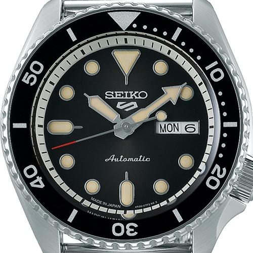 Seiko 5 Sports Suit SBSA017 Men's Mechanical Automatic Watch with Black Mesh Strap