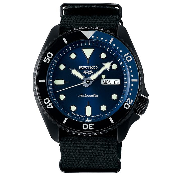 Seiko 5 Sports Street Limited Edition SBSA099 Men's Mechanical Automatic Watch with Black Nylon Case
