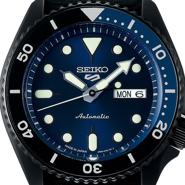 Seiko 5 Sports Street Limited Edition SBSA099 Men's Mechanical Automatic Watch with Black Nylon Case