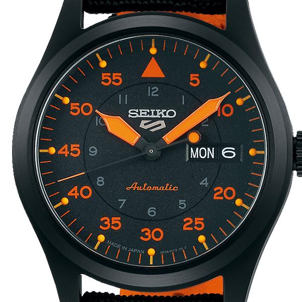 Seiko 5 Sports Field Street Style SBSA143 Men's Mechanical Automatic Watch with Black Nylon Strap