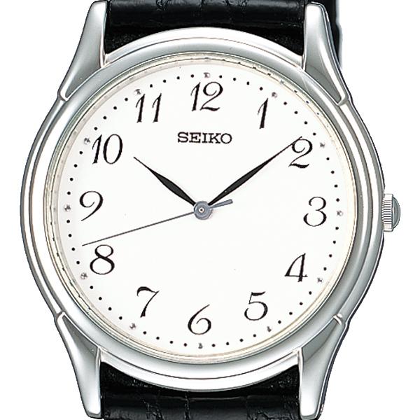 SEIKO Selection Spirit Pair SBTB005 Men's Quartz Watch with White Dial and Black Leather Strap
