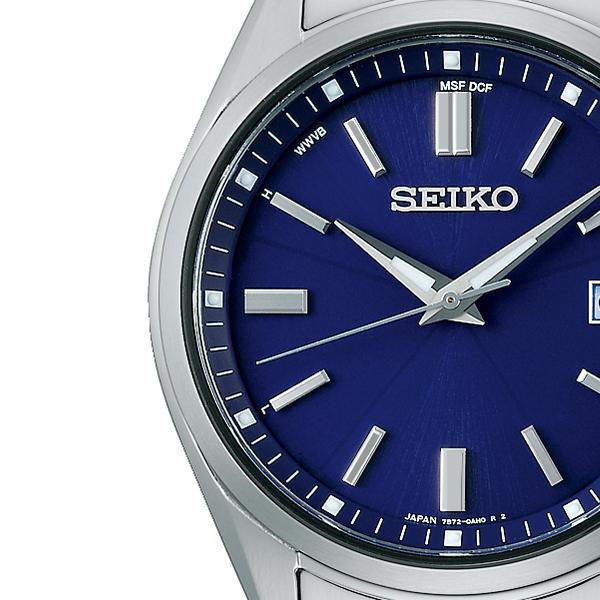 Seiko Selection S Series SBTM321 Men's Solar Radio-Controlled Watch, Blue