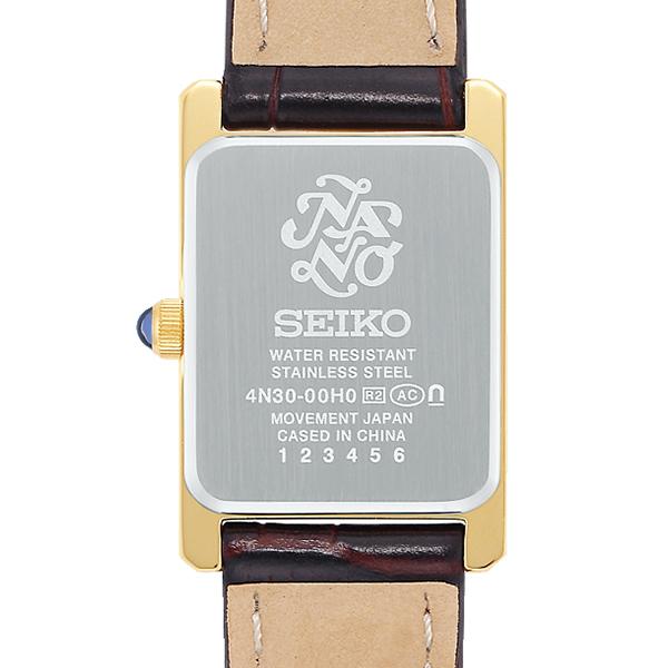 SEIKO SELECTION SSEH002 nano・universe Collaboration JDM Vintage Roman Dial Leather Women's Quartz Watch