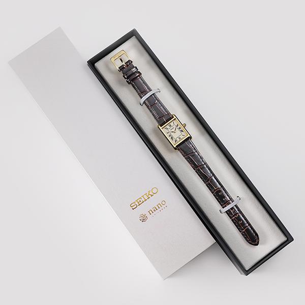 SEIKO SELECTION SSEH002 nano・universe Collaboration JDM Vintage Roman Dial Leather Women's Quartz Watch