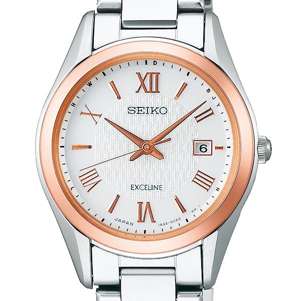 Seiko Dolce & Exceline Pair Solar Radio-Controlled Watch SWCW150 Women's Titanium Metal Band White