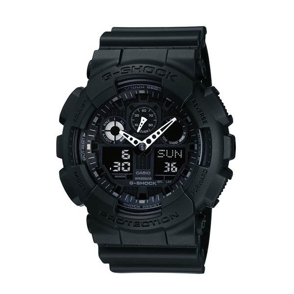 CASIO G-Shock GA-100-1A1JF watch black digital-analog