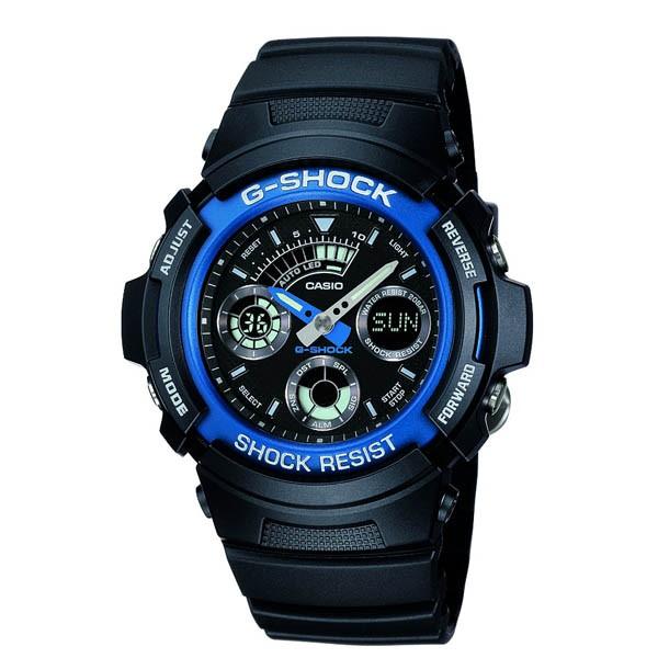AW-591-2AJF CASIO G-SHOCK Blue G-Shock Digital Combination Model Men's Watch