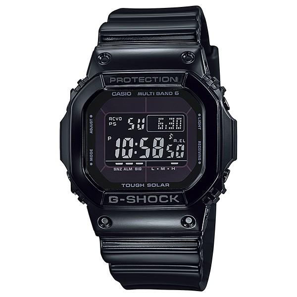 CASIO G‑SHOCK GW‑M5610BB‑1JF JDM Glossy Black Radio Solar Multi‑Band 6 5600 Series Digital Men's Watch