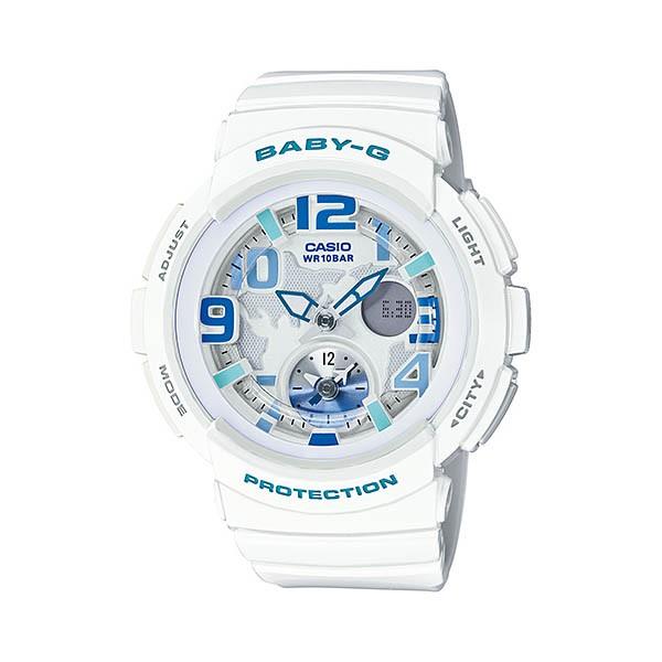 BGA-190-7BJF CASIO Baby-G White Digital Watch, Stylish and Cute, Athleisure, Perfect as a Gift