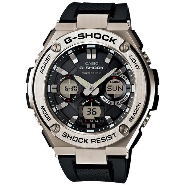 CASIO G-SHOCK GST-W110-1AJF Metal G-STEEL Radio-Controlled Solar Watch with Tough Solar Power, Analog-Digi Function, Men's Watch