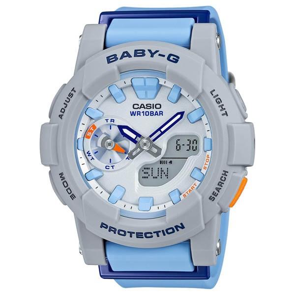 BGA-185-2AJF CASIO Baby-G Women's Running Watch with Hand Shift Function, Stylish and Cute Athleisure