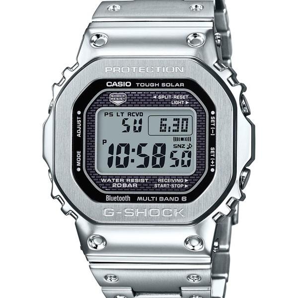 CASIO G-SHOCK GMW-B5000D-1JF JDM Full Metal Silver Solar Radio Bluetoo