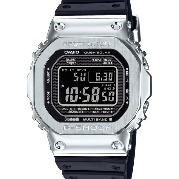 CASIO G-SHOCK GMW-B5000-1JF JDM Full Metal Hybrid Silver Urethane Bluetooth Solar Men's Watch