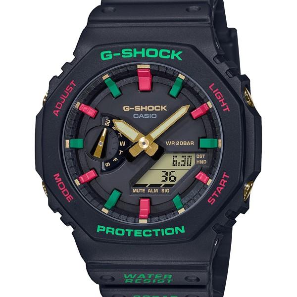 GA-2100TH-1AJF G-SHOCK CASIO Throwback 1990s Octagonal G Shock-Resistant Men's Watch