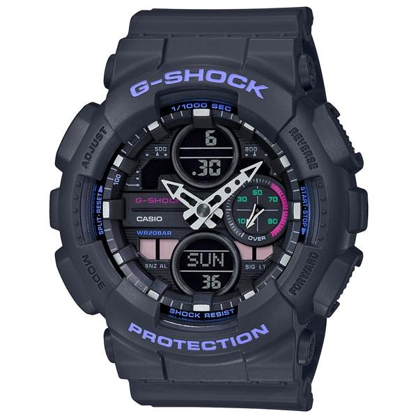 GMA-S140-8AJR G-SHOCK Mid-Size Black and Purple Men's Watch