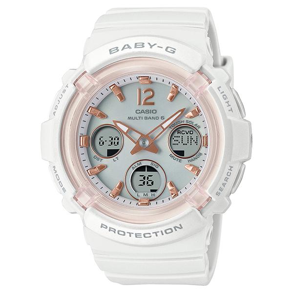 BGA-2800-7AJF CASIO Baby-G Radio-Controlled Solar White Skeleton Women's Watch