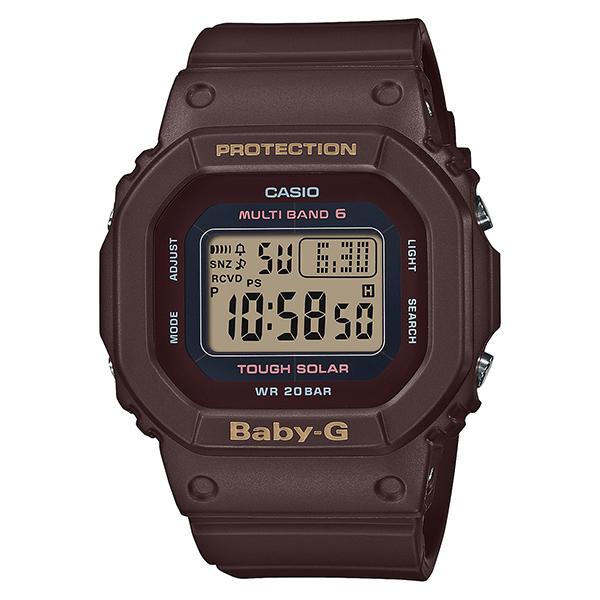 BGD-5000UET-5JF CASIO Baby-G Radio-Controlled Solar Watch, Matte Brown, Women's