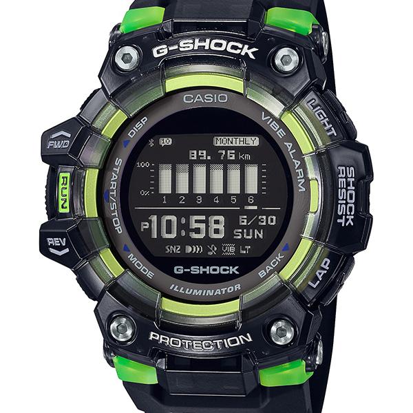 CASIO G-SHOCK GBD-100SM-1JF G-SQUAD Black/Green Men's Watch