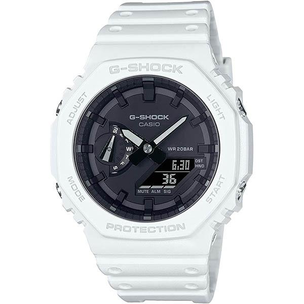 GA-2100-7AJF CASIO G-SHOCK White/Black Octagonal Men's Watch