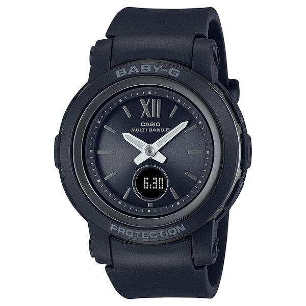 BGA-2900-1AJF CASIO Baby-G BASIC Radio-Controlled Solar Watch, Black, Slim, Women's