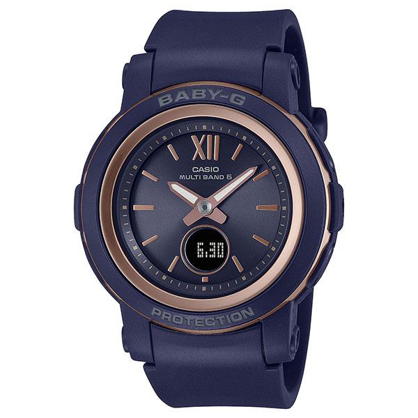 BGA-2900-2AJF CASIO Baby-G BASIC Radio-Controlled Solar Watch, Navy Blue, Women's