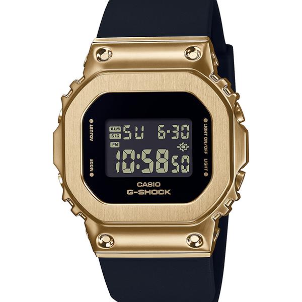 GM-S5600GB-1JF CASIO G-SHOCK Metal Covered Black and Gold Men's Watch
