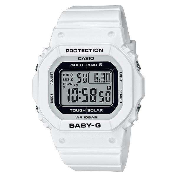 BGD-5650-7JF CASIO Baby-G Radio-Controlled Solar Digital White Women's Watch