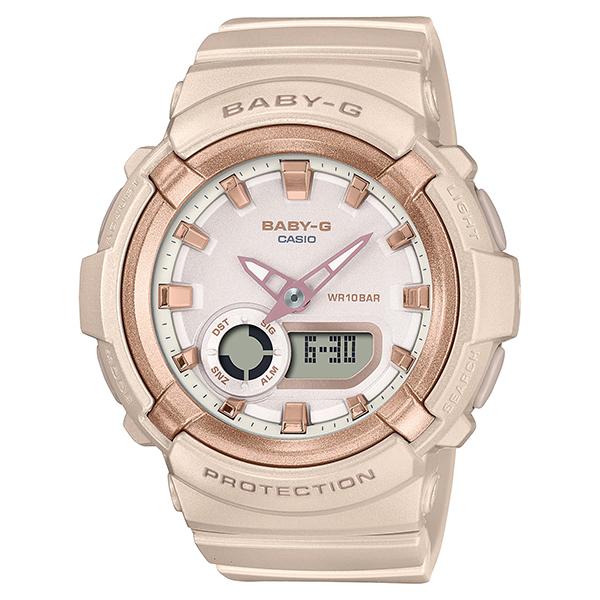 BGA-280BA-4AJF CASIO Baby-G Metallic Accent Pink Beige Women's Watch