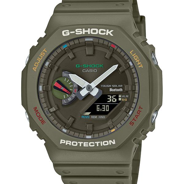 CASIO G-SHOCK GA-B2100FC-3AJF JDM Tough Solar Mobile Link Analog-Digital Multicolor Accent Green Men's Watch