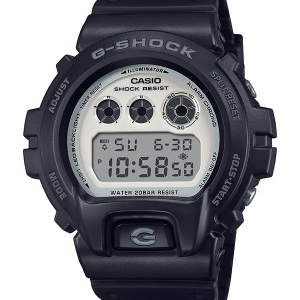 DW-6900WD-1JF G-SHOCK CASIO BLACK AND BRILLIANT WHITE Men's Watch
