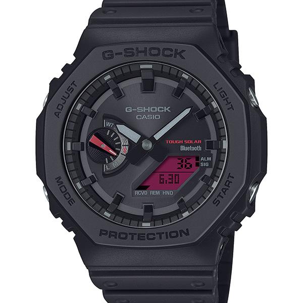 CASIO G-SHOCK GA-B2100BBR-1AJF JDM Tough Solar Mobile Link Analog-Digital Black and Bold Red Men's Watch