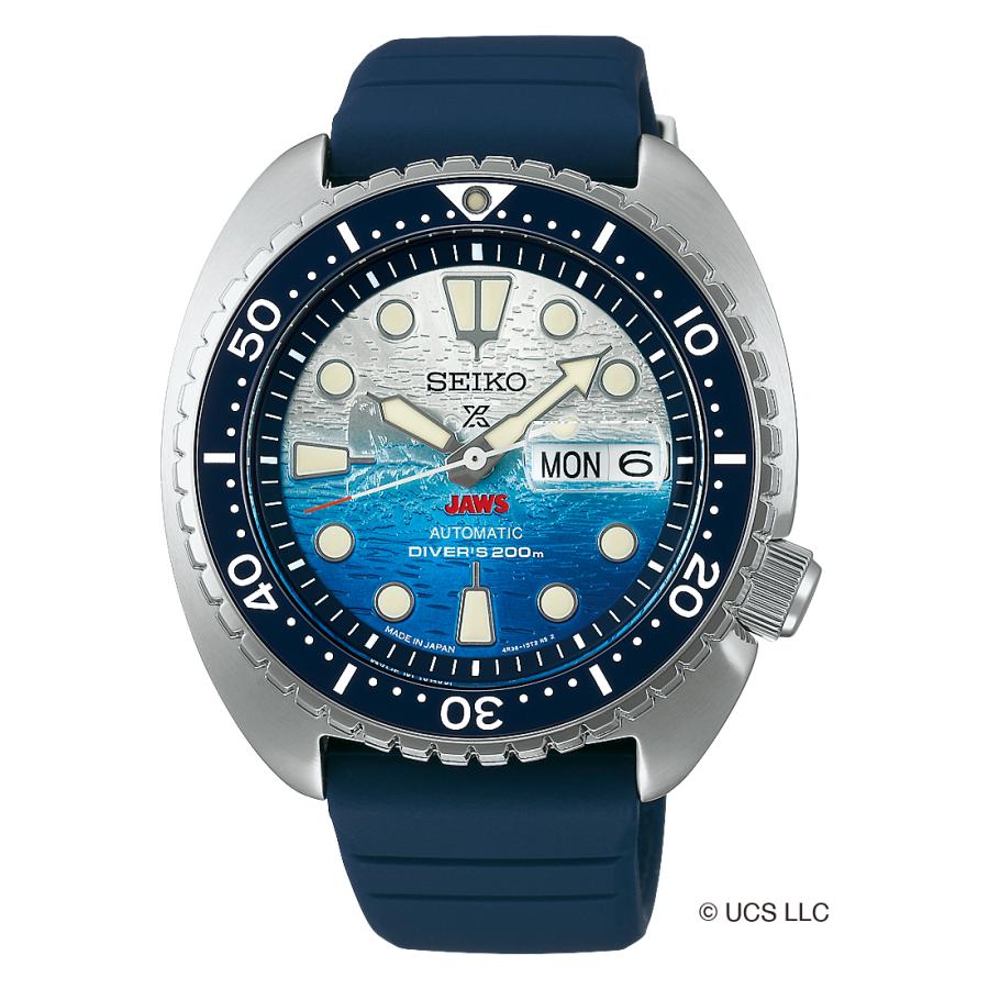Montre Seiko Prospex SBDY137, mécanique, automatique, pour homme, de plongée, JAWS, édition limitée, 50e anniversaire