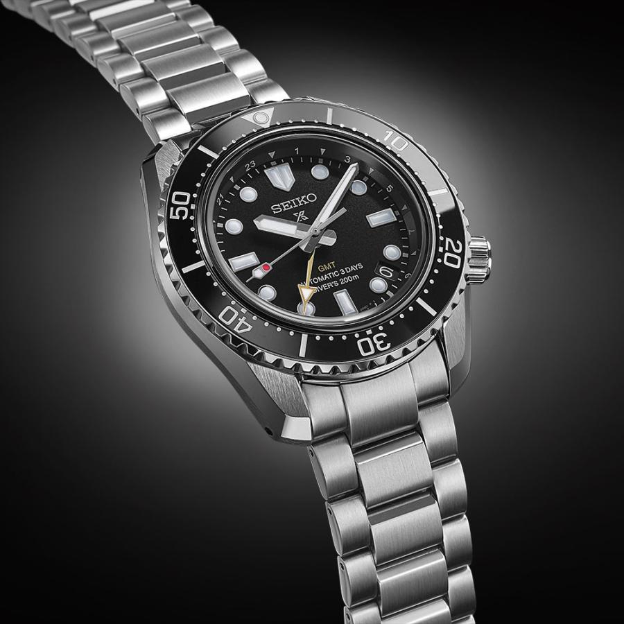 SBEJ011-Montre-Seiko-SEIKO-Prospex-Automatique-Homme-1968-Plongée Mécanique-Design Moderne-GMT-Noir-