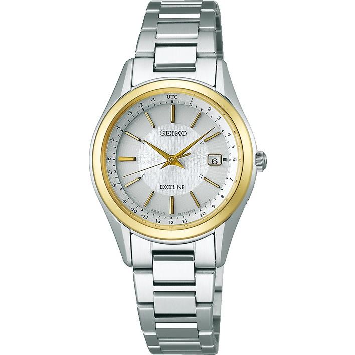 Watches - SEIKO - Exceline - SWCW118 - Ladies - Solar radio watch - Titanium -