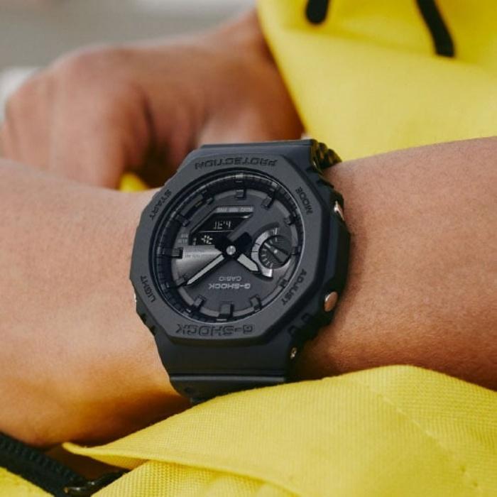 CASIO G-SHOCK GA-B2100-1A1JF JDM Tough Solar Mobile Link Analog-Digital Octagonal All-Black Men's Watch