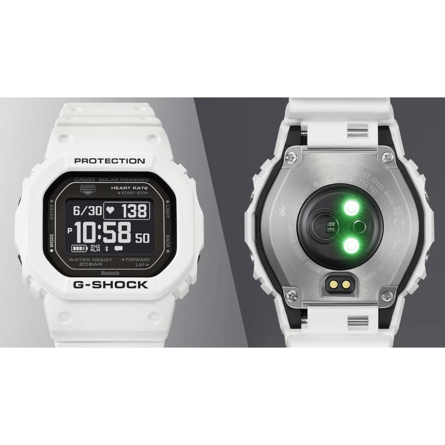 CASIO G-SHOCK DW-H5600-7JR G-SQUAD White Heart Rate Monitor Bluetooth Solar-Assisted JDM Men’s Watch